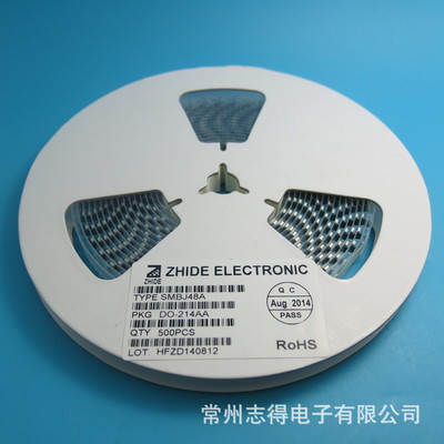【SMBJ48A瞬態(tài)抑制二極管貼片TVS正品ZHIDE志得原廠現(xiàn)貨制造商15+】?jī)r(jià)格,廠家,圖片,其他二極管,常州志得電子-